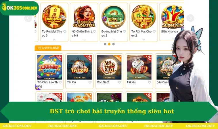 BST trò chơi bài truyền thống siêu hot