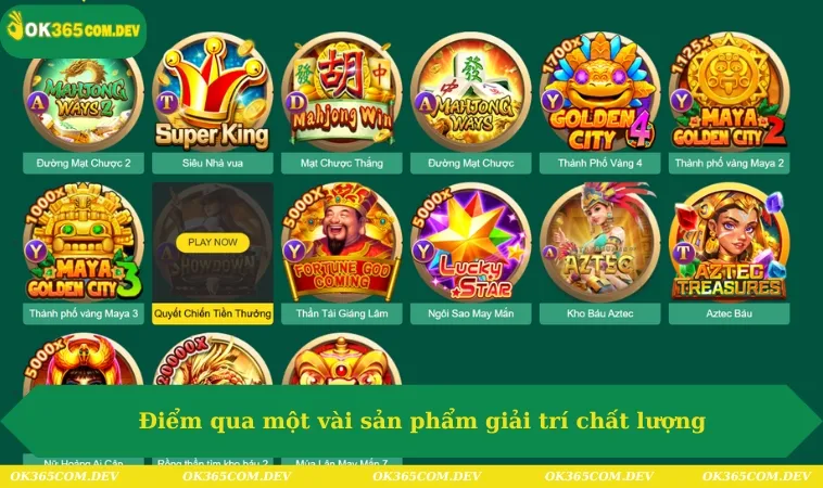 Điểm qua một vài sản phẩm giải trí chất lượng