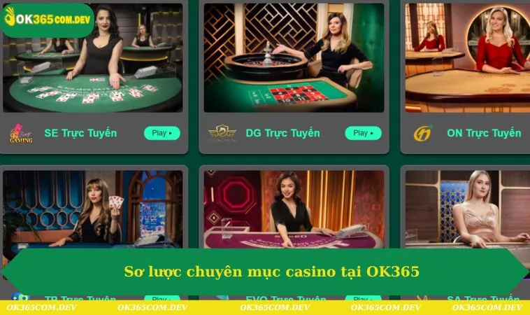 Sơ lược chuyên mục casino tại OK365
