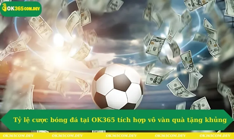 Tỷ Lệ Cá Cược Bóng Đá Chất Lượng Chỉ Có Tại OK365 338 Tỷ lệ cược bóng đá tại OK365 tích hợp vô vàn quà tặng khủng