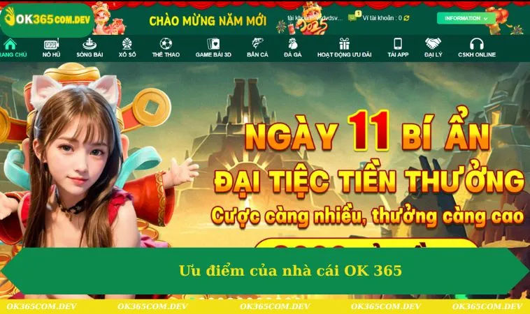 Ưu điểm của nhà cái OK 365